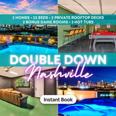 2 Homes, 2 Rooftops & Hot Tub | Karaoke | Sleeps 24