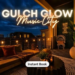 Neon glow balcony house • sleeps 12 near Broadway