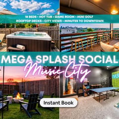 2 Side-by-Side Homes | Hot Tub + Game Room | Sleeps 24