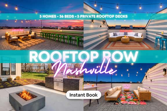 3 Homes - Rooftop - Fire Pit - Sleeps 36 - Image 1