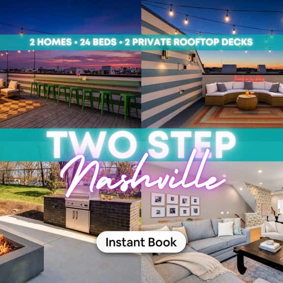 2 Homes - Rooftop Decks - Fire Pit - Sleeps 24 - Image 1