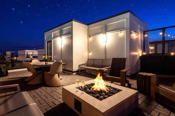 2 Homes | Rooftop Hot Tub & Fire Pit | Sleeps 24 - Image 5