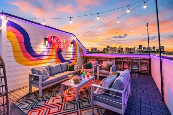 3 Homes Side by Side | Rooftop Deck | Sleeps 36 - Image 5