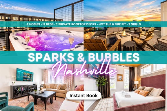 2 Homes | Rooftop Hot Tub & Fire Pit | Sleeps 24 - Image 1