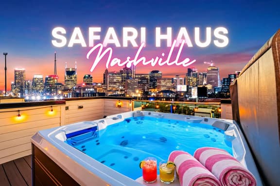 Safari-themed Nashville hot tub home, sleeps 12 - Image 1