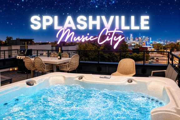 Hot tub deck • sleeps 12 • 4BR Nashville house - Image 1