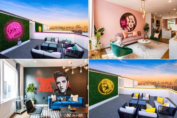2 Rooftop Homes, Elvis-Themed | Sleeps 24 Nashville - Image 1