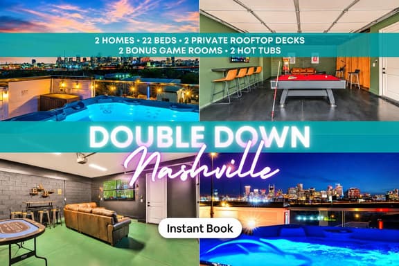2 Homes, 2 Rooftops & Hot Tub | Karaoke | Sleeps 24 - Image 1
