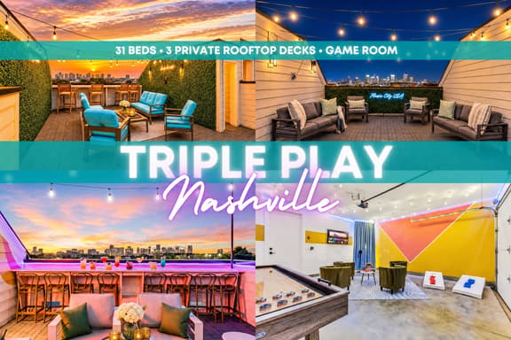 3 Homes Side by Side | Rooftop Deck | Sleeps 36 - Image 1