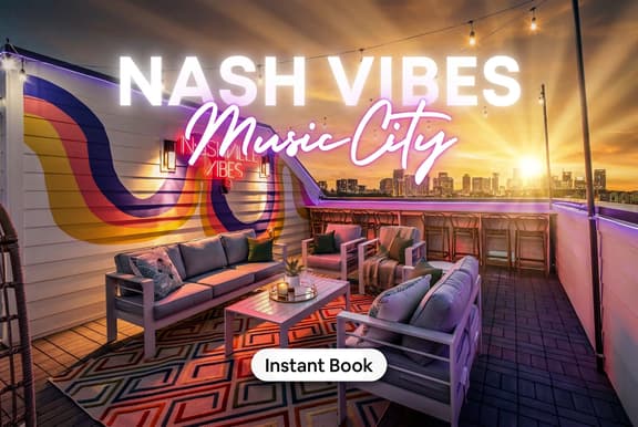 Nashville-themed home • game room & garage • sleeps 12 - Image 1