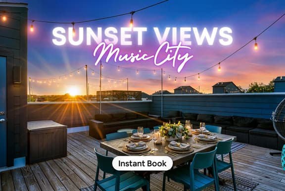 Rooftop Deck House | Sleeps 12 | Garage | Nashville - Image 1
