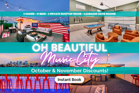 2 Rooftop Homes | Games + BBQ | Sleeps 24 - Image 1
