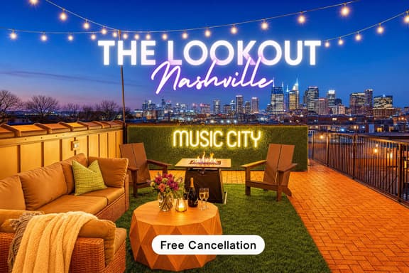 Nashville rooftop skyline views near Broadway • sleeps 12 - Image 1